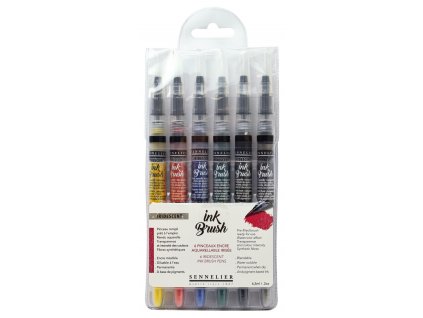 Sada Ink Brush synthetic, iridescentní odstíny