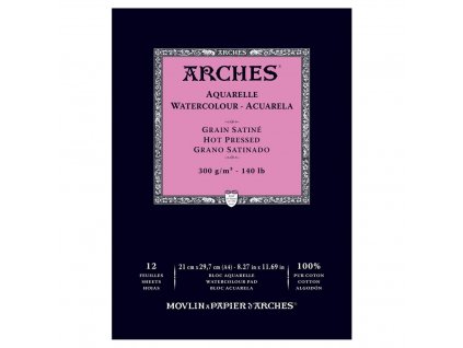 Arches Skicák v lepené vazbě A4, 300g, 12 listů, HP