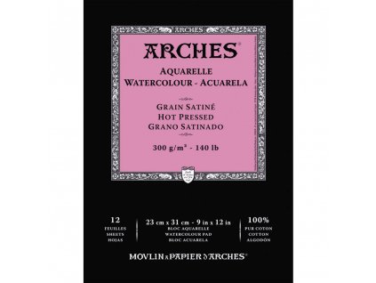 Arches Skicák v lepené vazbě 23 x 31 cm, 300g, 12 listů, HP