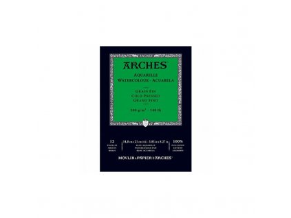 Arches Skicák v lepenej väzbe A5, 300g, 12 listov, CP
