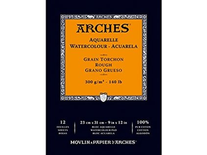 Arches Skicák v lepené vazbě 23 x 31 cm, 300g, 12 listů, RG