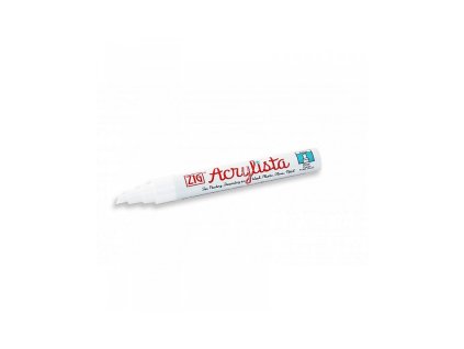 Akrylový fix ZIG Acrylista Chisel 6 mm - 000 Artic White