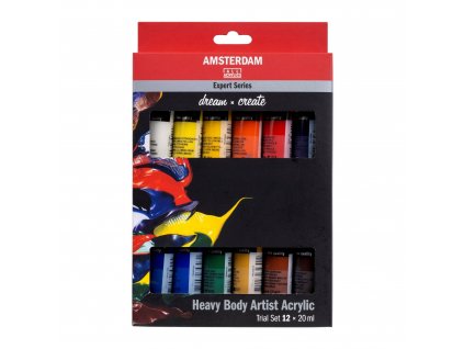 Sada akrylových barev Amsterdam Expert 12x20ml