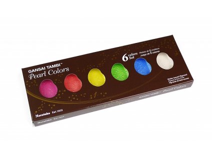 Sada akvarelových barev Gansai Tambi Pearl Colours