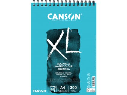 Canson XL Aquarelle Skicák v kroužkové vazbě A4, 300g, 30 listů