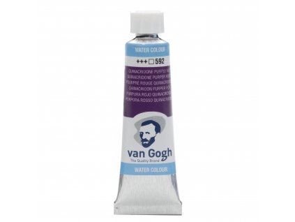 27951 1 akvarelova barva v tube van gogh 10 ml 592 quinacridone purple red