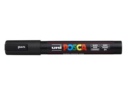 Akrylový fix Posca, PC 5M hrot 1,8 2,5 mm, černý
