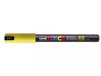 Akrylový fix Posca s kovovým hrotem PC 1MR 0,7 mm, yellow