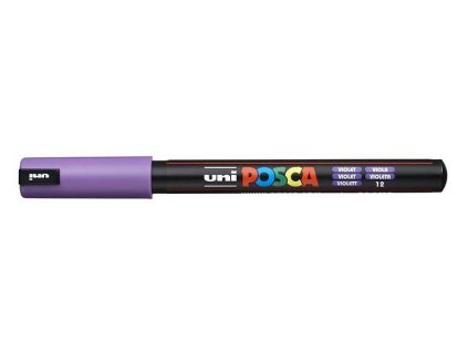 Akrylový fix Posca s kovovým hrotem PC 1MR 0,7 mm, violet 12
