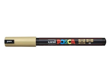 Akrylový fix Posca s kovovým hrotem PC 1MR 0,7 mm, Gold 25