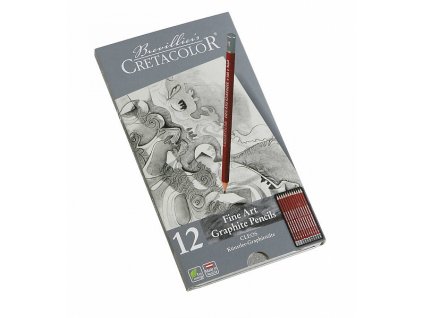 Sada grafitových ceruziek Cretacolor Cleos 12 ks