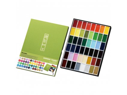 Sada akvarelových barev Gansai Tambi 48 ks