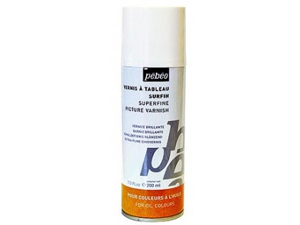 Pébéo Jemný lesklý lak ve spreji pro olejomalbu 200 ml