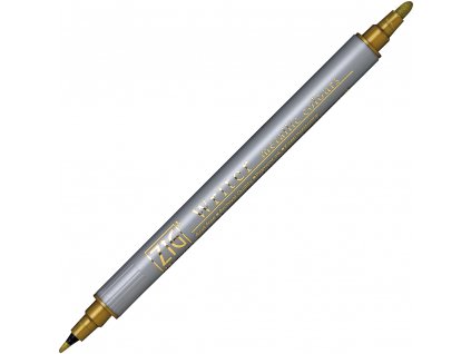 Kuretake ZIG Writer oboustranný fix metalický zlatý