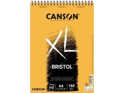 Canson XL Bristol Skicák v kroužkové vazbě A4, 180g, 50 listů