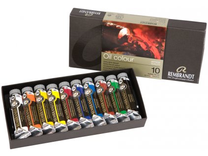 Sada profesionálních olejových barev Rembrandt 10 x 15 ml