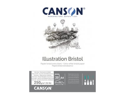 canson bloc illustration bristol a3 250 gm2 blanc 2