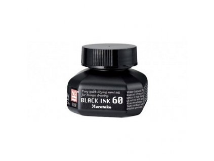 Černý inkoust Black Ink 60 Kuretake (60 ml)