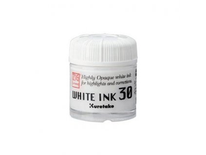 Bílý inkoust White Ink 30 Kuretake (30 g)