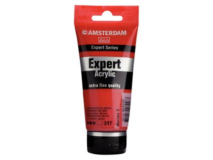 Akrylová barva Amsterdam Expert - 317 Transparent Red Medium (Objem 75 ml)