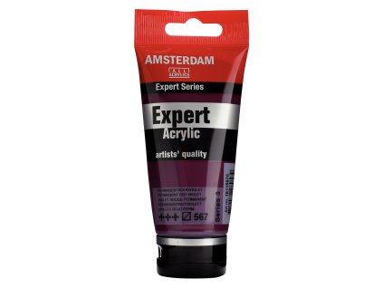 Akrylová barva Amsterdam Expert - 567 Permanent Red Violet (Objem 75 ml)