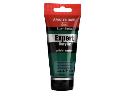 Akrylová barva Amsterdam Expert - 619 Permanent Green Deep