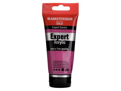 Akrylová barva Amsterdam Expert - 590 Permanent Red Violet Opaque (Objem 75 ml)