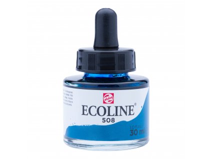 Akvarelový atrament Ecoline - 508 Prussian Blue