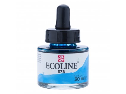 Akvarelový inkoust Ecoline - 578 Sky Blue (Cyan)