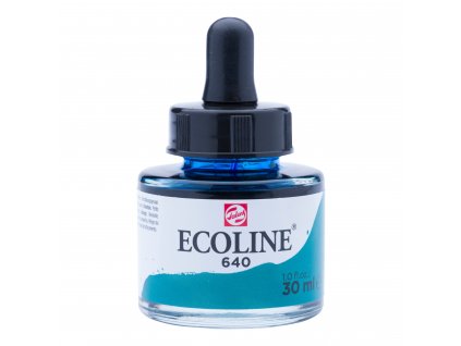Akvarelový atrament Ecoline - 640 Bluish Green