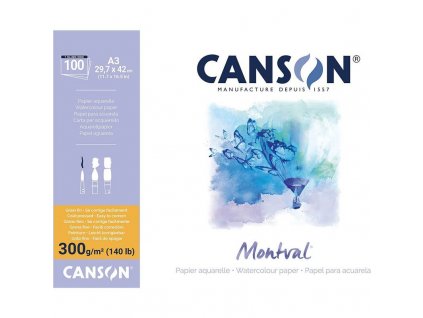 Canson Montval Skicák v lepené vazbě A3, 300 g, 12 listů