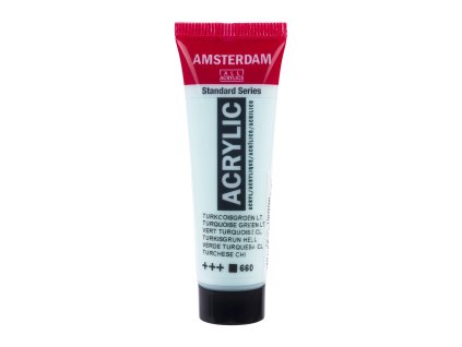 Akrylová barva Amsterdam Standard - 660 Turquoise Green Light (Objem 20 ml)
