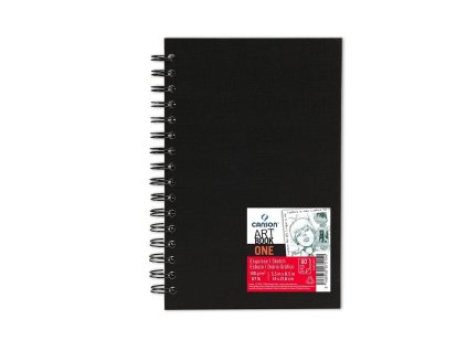 Skicak Canson Art Book One v pevnej krúžkovej väzbe 14 x 21,6 cm, 100g, 80 listov