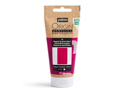 Akrylová barva Pébéo Origin Acrylics - 10 Quinacridone Magenta