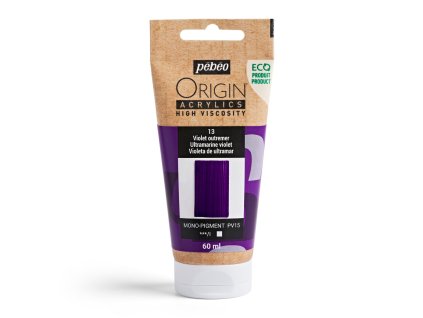 Akrylová barva Pébéo Origin Acrylics - 13 Ultramarine Violet (Objem 60 ml)