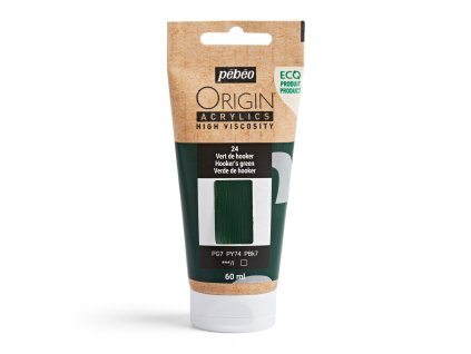 Akrylová barva Pébéo Origin Acrylics - 24 Hooker's Green (Objem 60 ml)