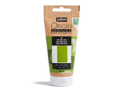 Akrylová barva Pébéo Origin Acrylics - 26 Olive Light Green