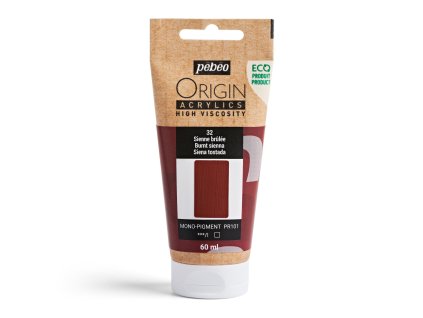 Akrylová barva Pébéo Origin Acrylics - 32 Burnt Sienna (Objem 60 ml)