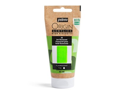 Akrylová barva Pébéo Origin Acrylics - 48 Fluorescent Green
