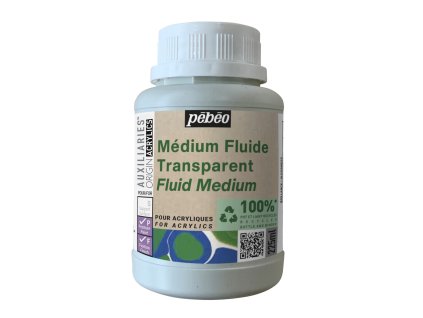 Transparent Fluid Médium Pébéo Origin Acrylics 225 ml