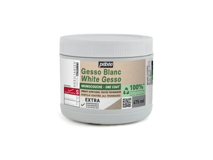 Bílý akrylový šeps One Coat Pébéo Origin Acrylics 475 ml
