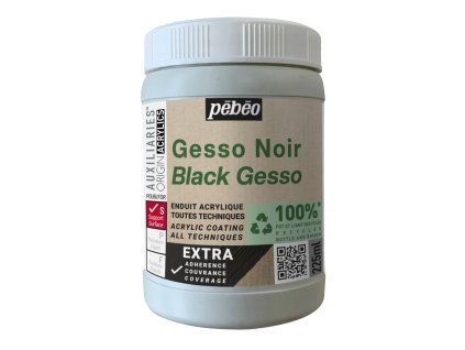 Černý akrylový šeps Pébéo Origin Acrylics 225 ml