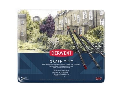 Sada akvarelových grafitových pastelek Derwent Graphitint 24 ks3