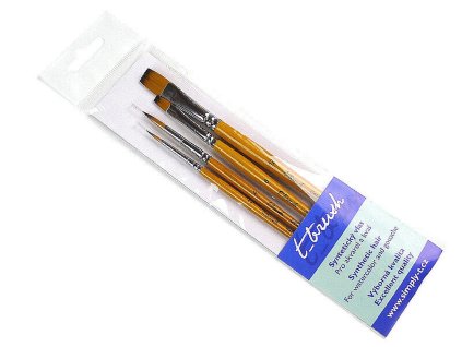 Sada 4 ks syntetických štětců t brush č.2