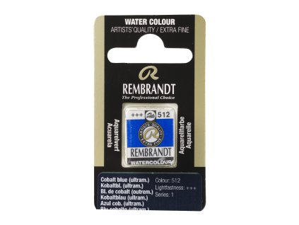 Akvarelová farba v polpanvičke Rembrandt - 512 Cobalt Blue (Ultramarine)