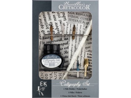 Cretacolor kaligrafická sada s inkoustem 7 ks
