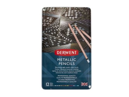 Sada pastelek Derwent Metallic 12 ks 3