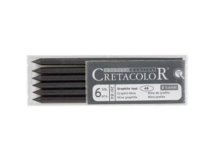 Set černých grafitových tuh 4B Cretacolor 6 ks