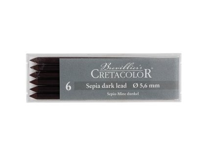 Set tmavých sépiových tuh Cretacolor 6 ks