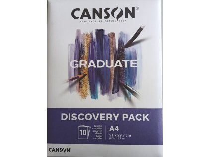 Canson Graduate Discovery Pack Mixed Media, A4, 10 listů